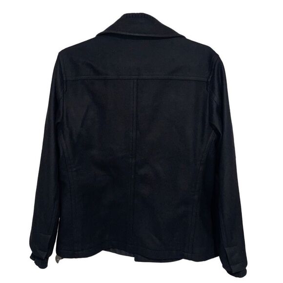 Seven For All Mankind black wool pea coat size XL - Picture 2 of 10